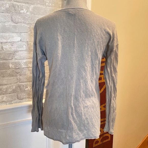 J JILL BUTTON LINEN Sweater - Picture 2 of 4